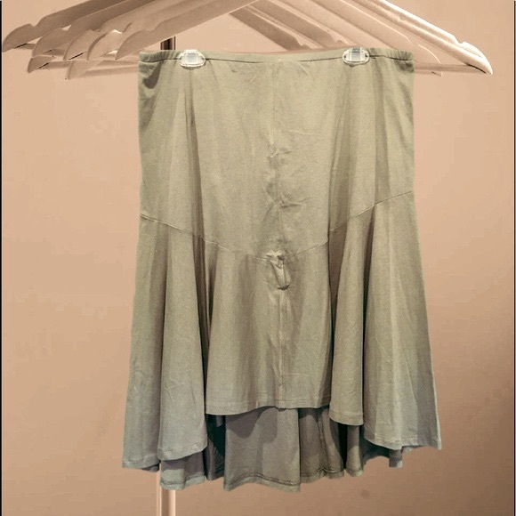 Calvin Klein High Low Asymmetrical Flare Ruffle Hem Midi Length Skirt Women’s - Picture 10 of 10